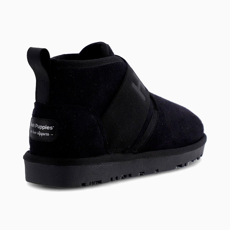Piel Hush Puppies Negro Neumell