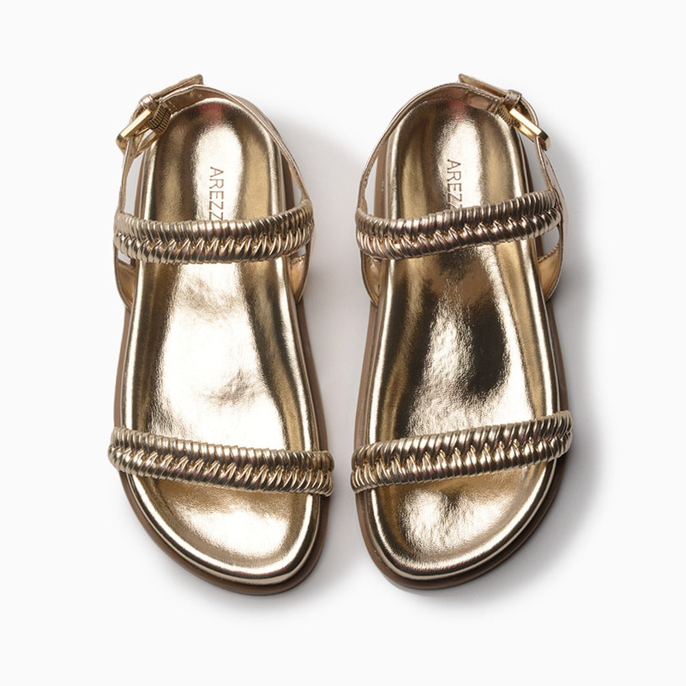 Sandalias Arezzo Dorado Sol