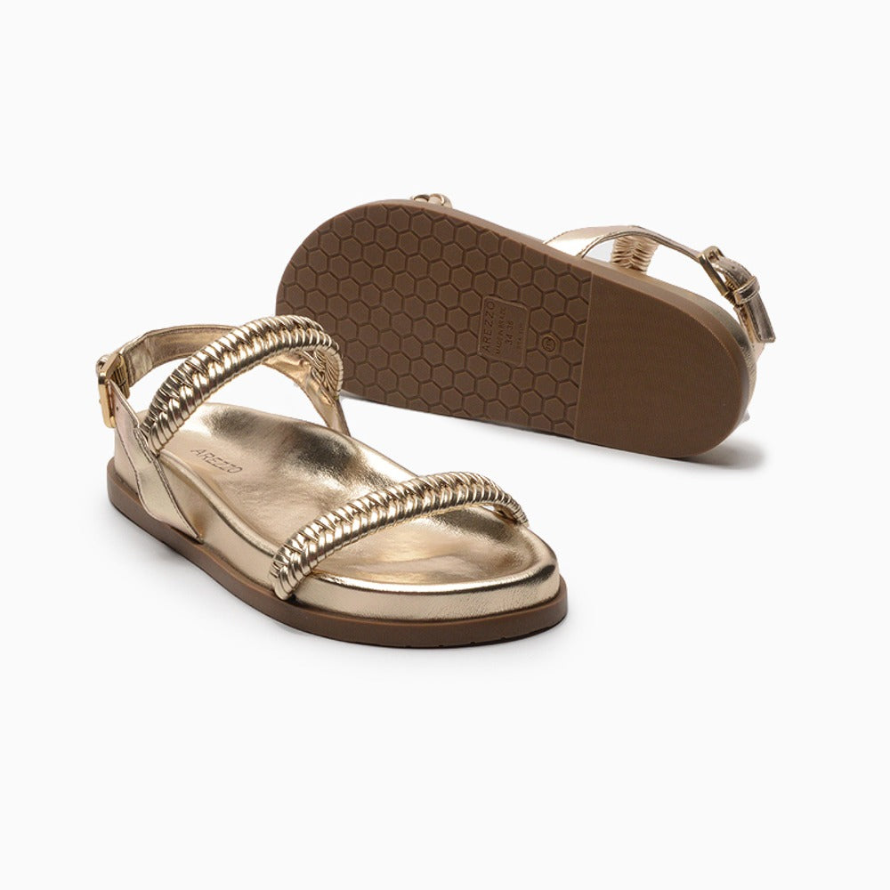 Sandalias Arezzo Dorado Sol
